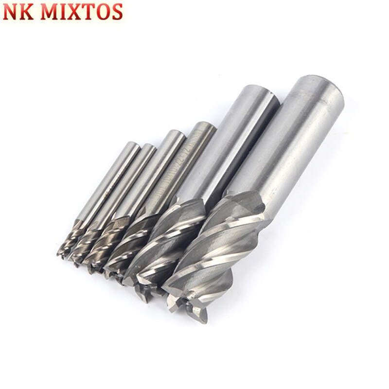 NK MIXTOS 1 / 4 / 6 / 8 / 10 / 12 / 16 / 20mm 4  HSS-AL    Ŀ ƮƮ ũ CNC   μǰ/NK MIXTOS  1pcs 4/6/8/10/12/16/20mm 4 Flutes HSS-AL He